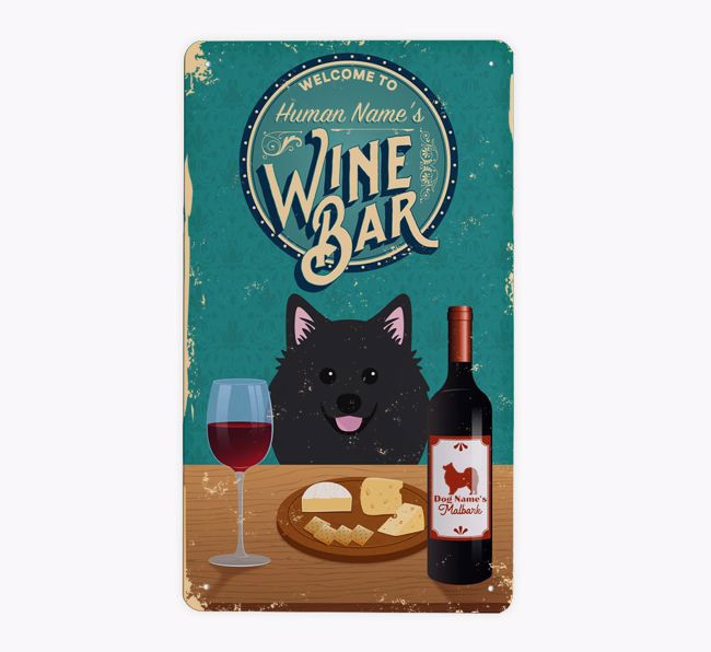 Wine Bar: Personalized {breedFullName} Metal Sign